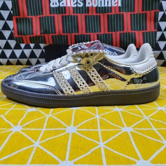 Adidas Samba x Wales Bonner Low Silver Metallic Sneakers - Picture 5 of 6